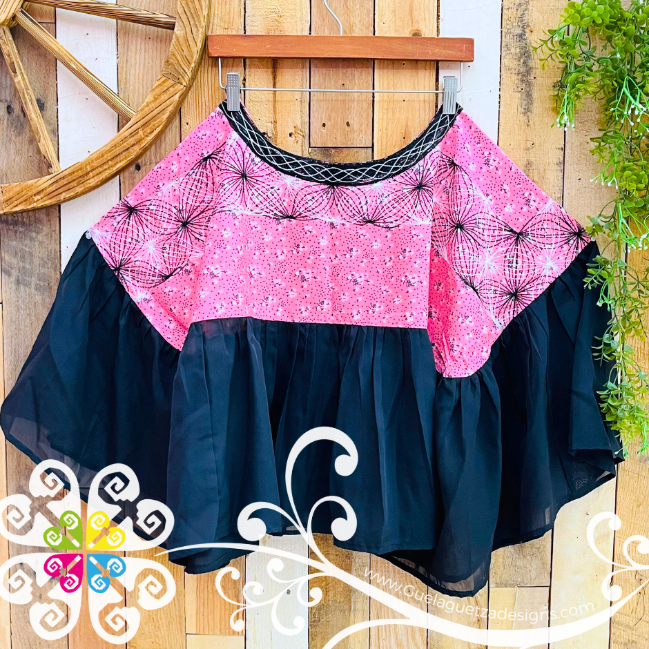 Mariposa Cadenilla Tehuana Top - Double Embroider