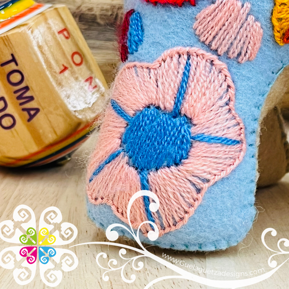 Embroidered Cat - Chiapas Stuffed Animal