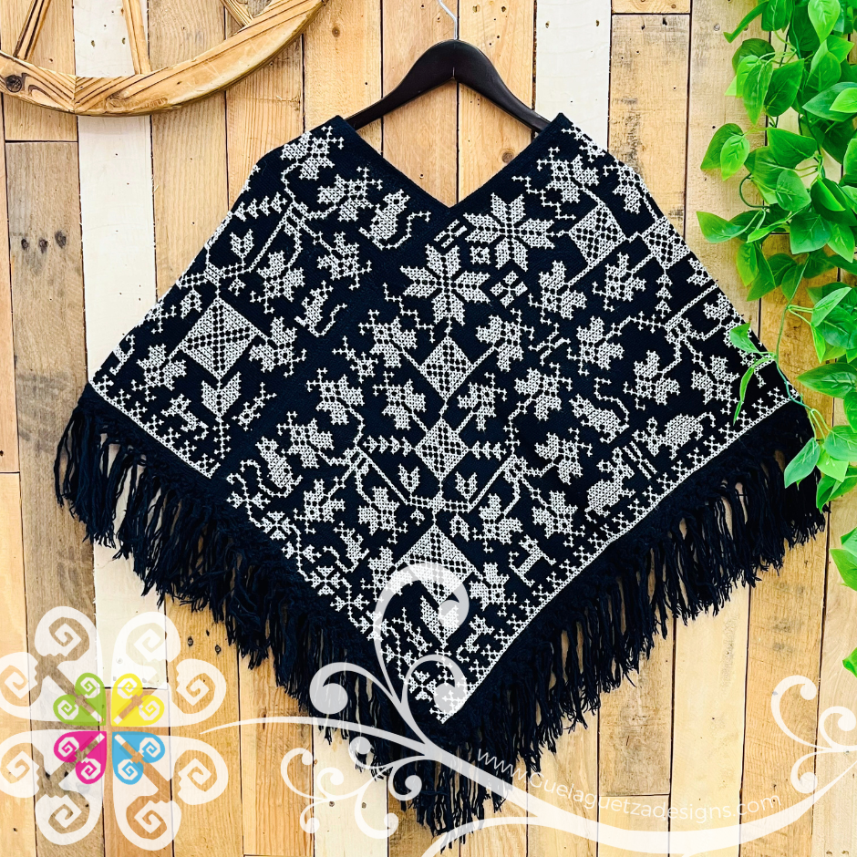 Arbol de la Vida Design Embroider Poncho - Mañanita