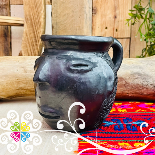 Large Taza Olmeca Mug - Barro Negro Oaxaca