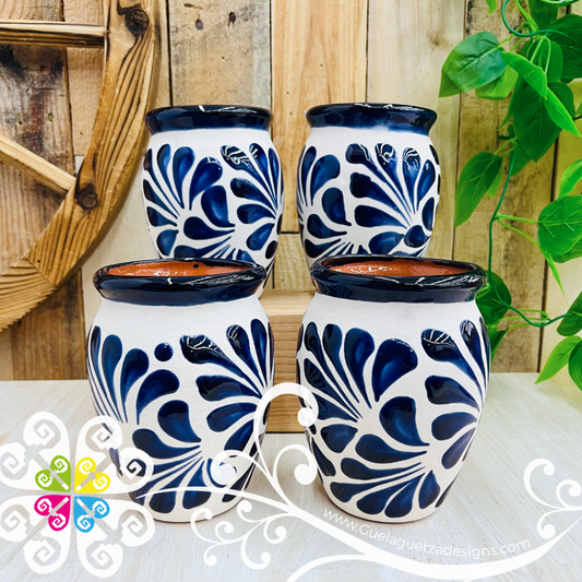 Cobalt Espiga Cantarito Cup - Set Clay Cantarito