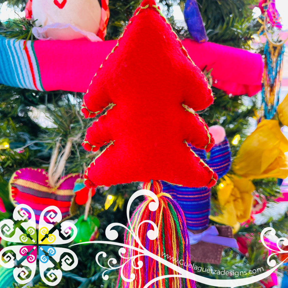 Set of 6 Christmas Pom Pom Sets - Christmas Ornaments