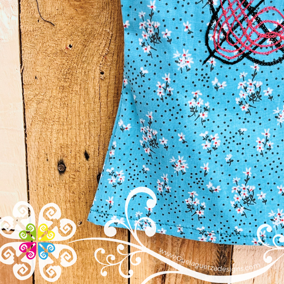 Medium Cadenilla Tehuana Lupita Top - Double Embroider