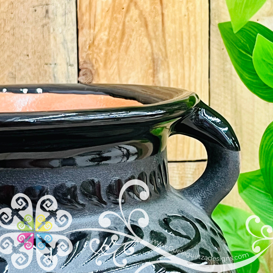 Black Espiga Olla Redonda - Home Decor
