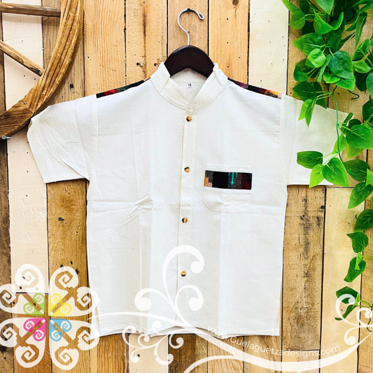 Beige Colores Coralillo Boy Shirt - Camisas de Niño