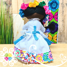 Blue Costenita Mexican Otomi Doll - Fina