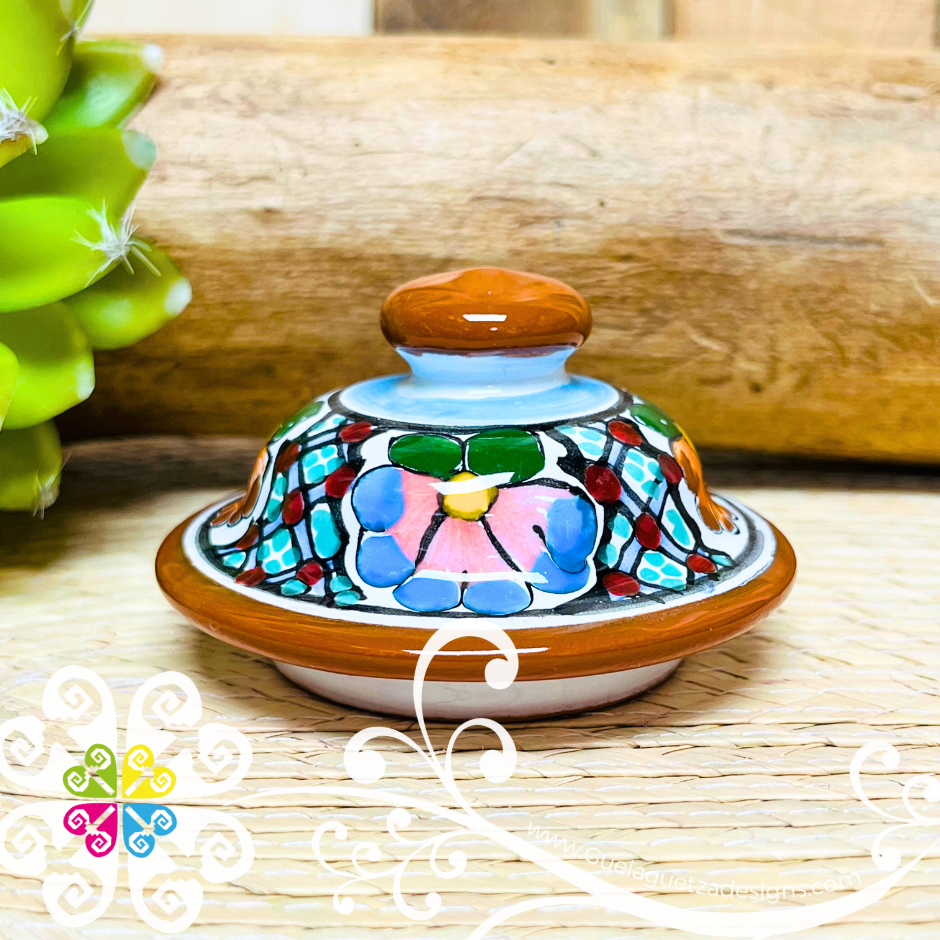 Medium Multicolor Talavera Sugar Bowl - Talavera Azucarera - Talavera Kitchen