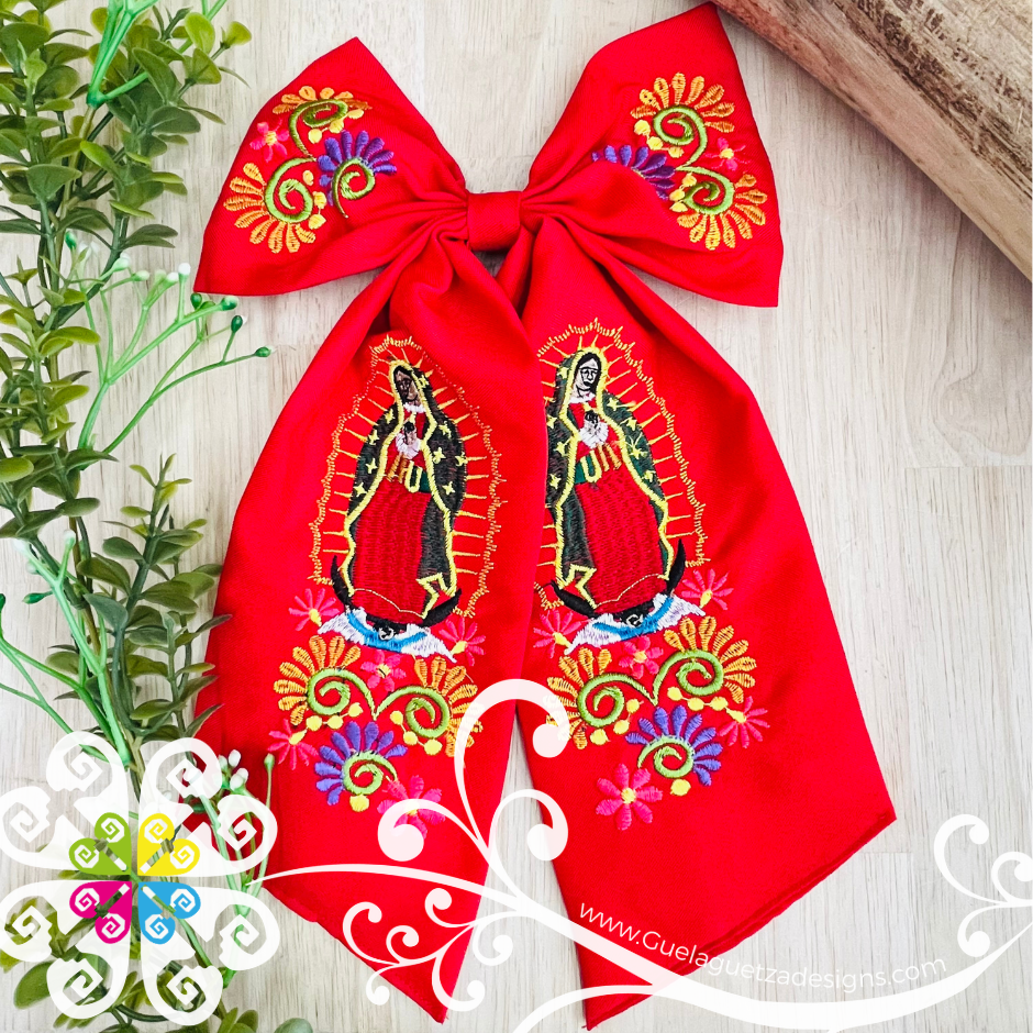 Virgen de Guadalupe Hair Bow - Hair Accessories