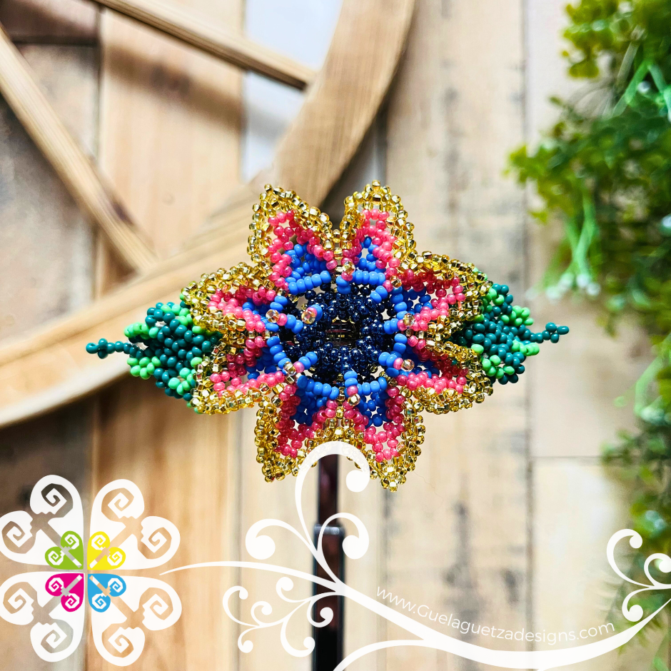 Beaded Hair Barrette Clip