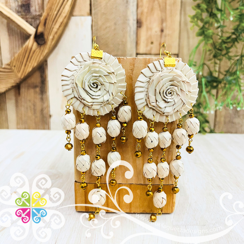Large Marigold - Palm Earrings