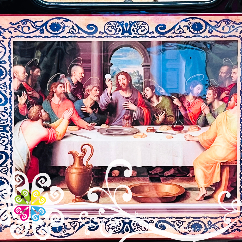 Small Wood La Ultima Cena Wood Wall Art - Litografia