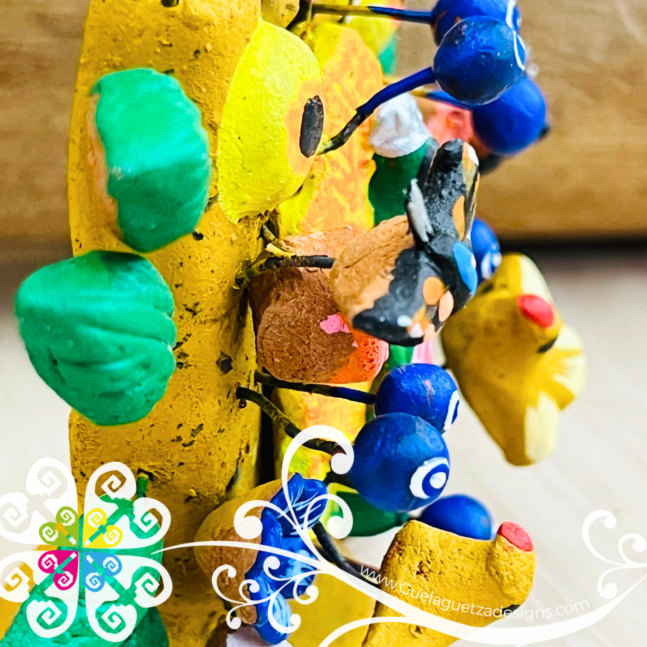 Mini Arbol Pintado Home Decor - Barro Metepec