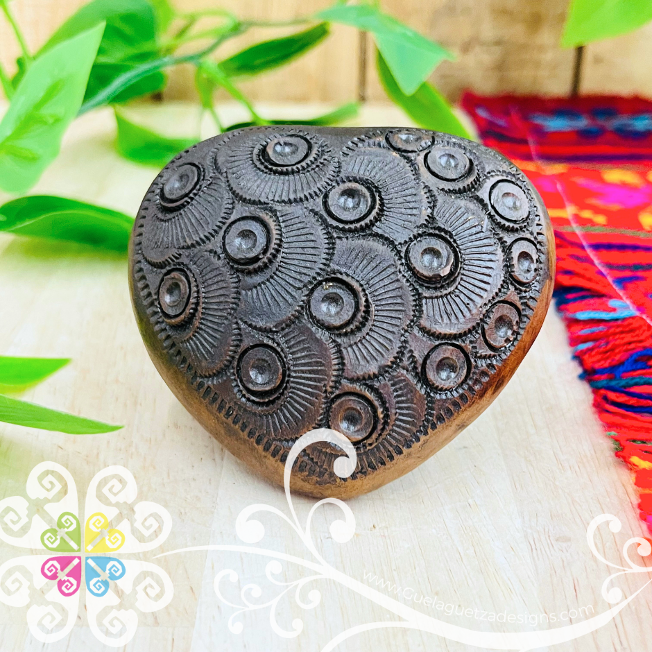 Small Corazon Jewelry Box - Barro Cafe Oaxaca