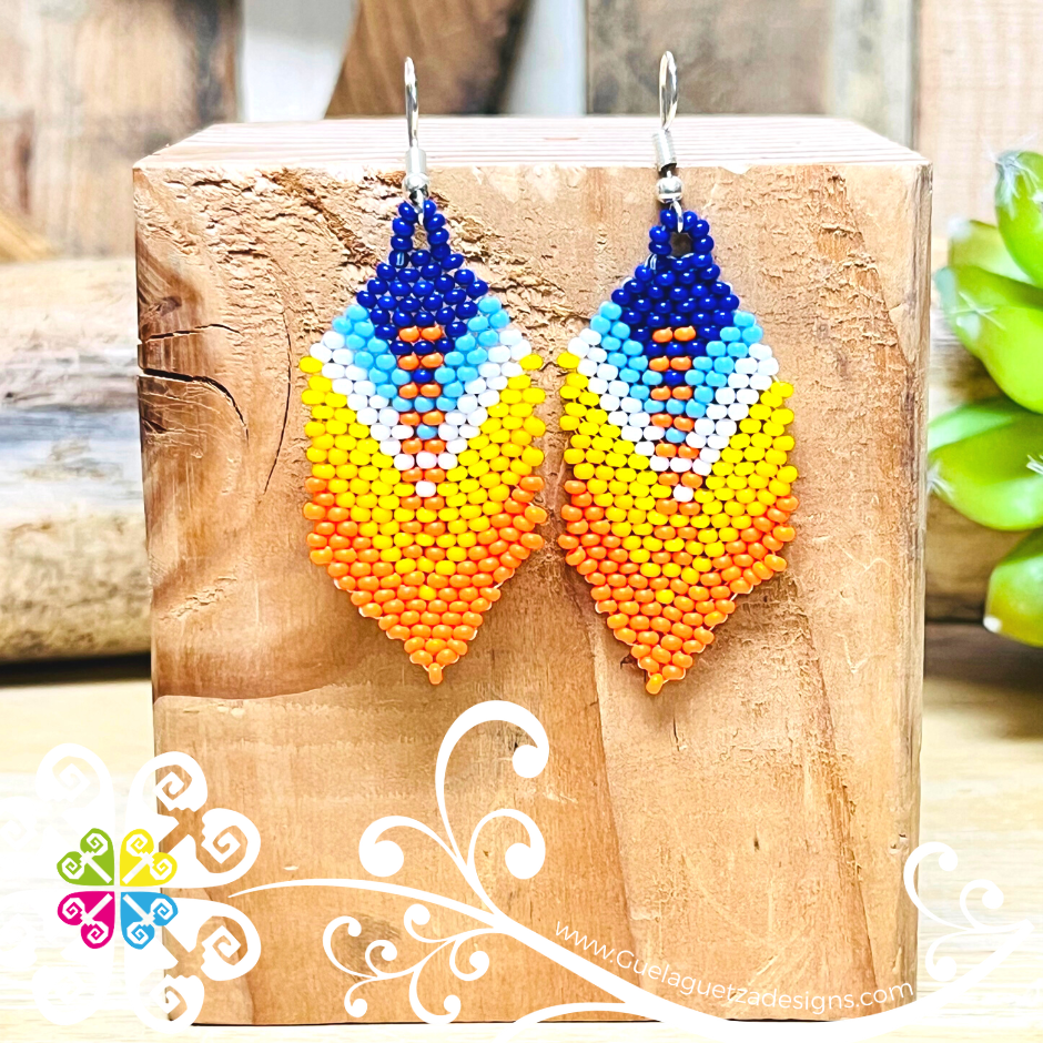 Pluma Beaded Earring – Guelaguetza Designs
