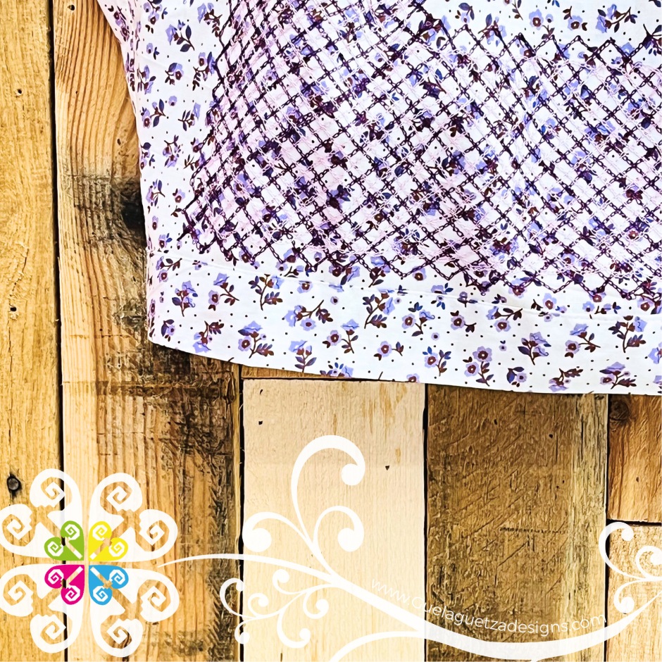 Medium Cadenilla Tehuana Fabi Top - Double Embroider