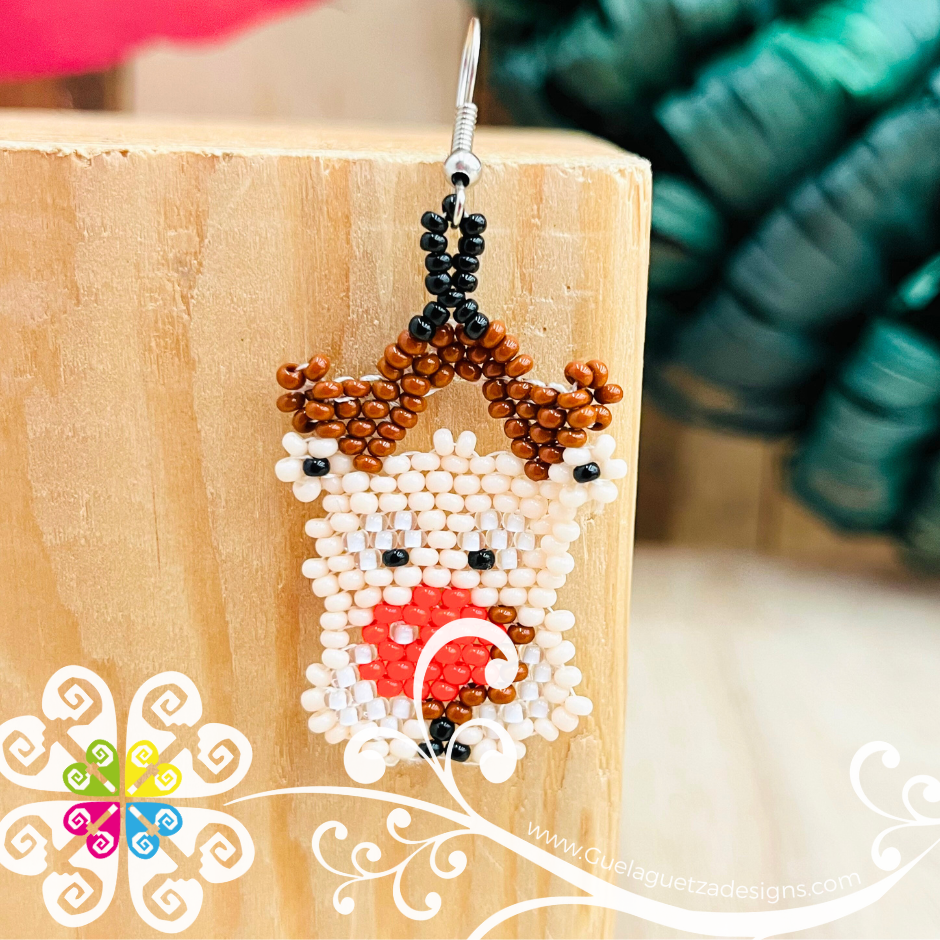Reindeer - Christmas Beaded Earrings