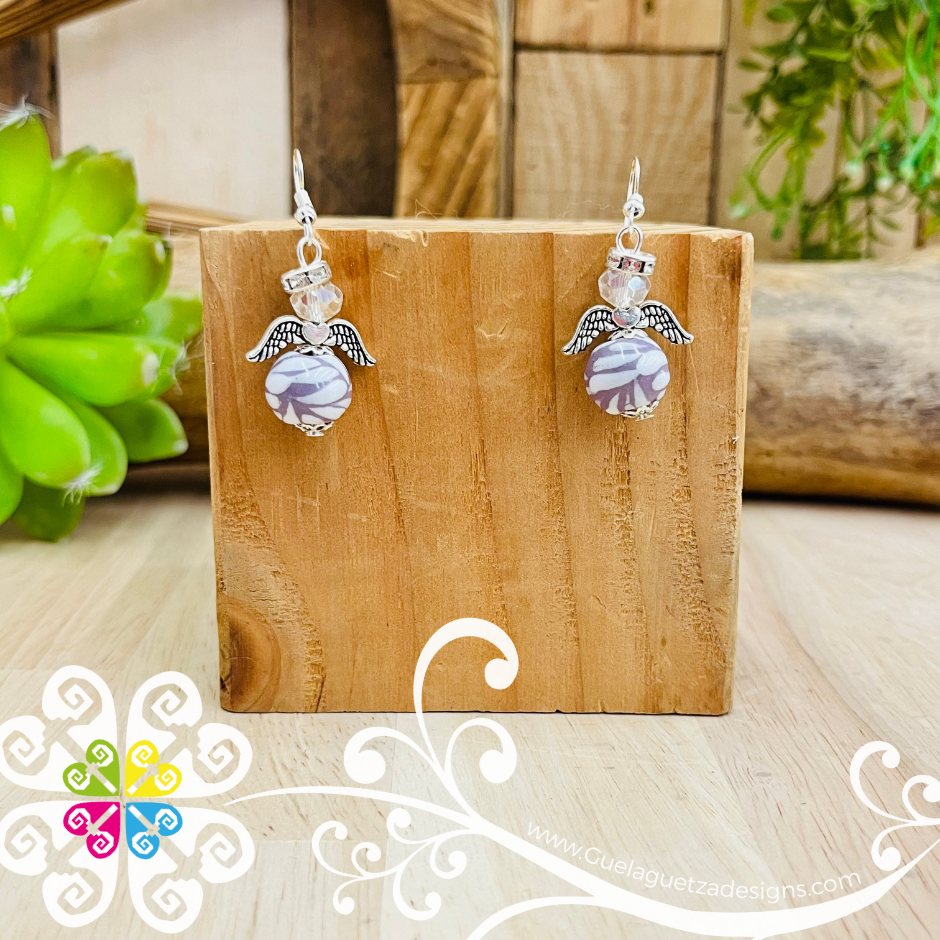 Angelitos Talavera Earrings - Talavera Accessories