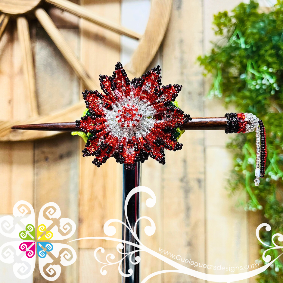 Beaded Daysi Hair Brooch