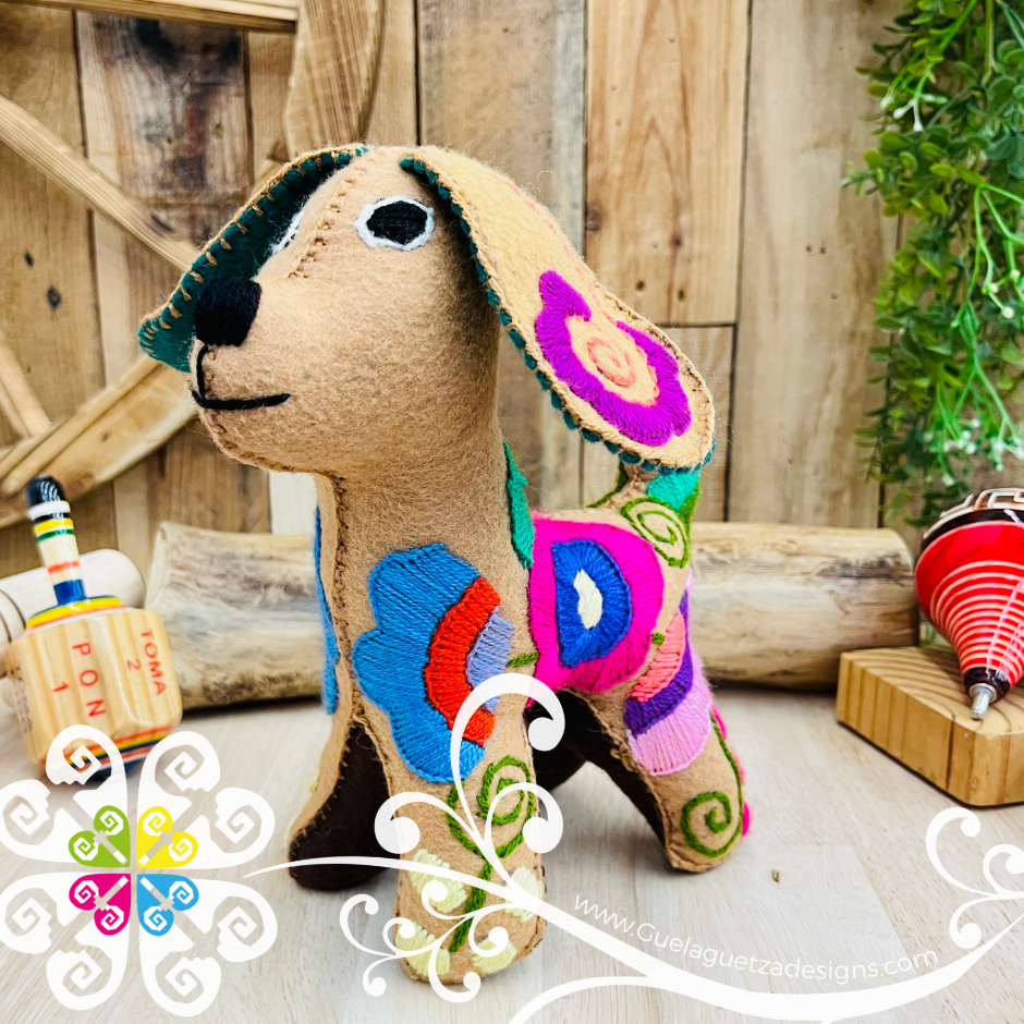 Embroidered Puppy - Chiapas Stuffed Animal