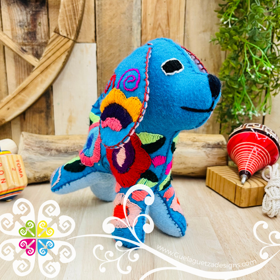 Embroidered Puppy - Chiapas Stuffed Animal