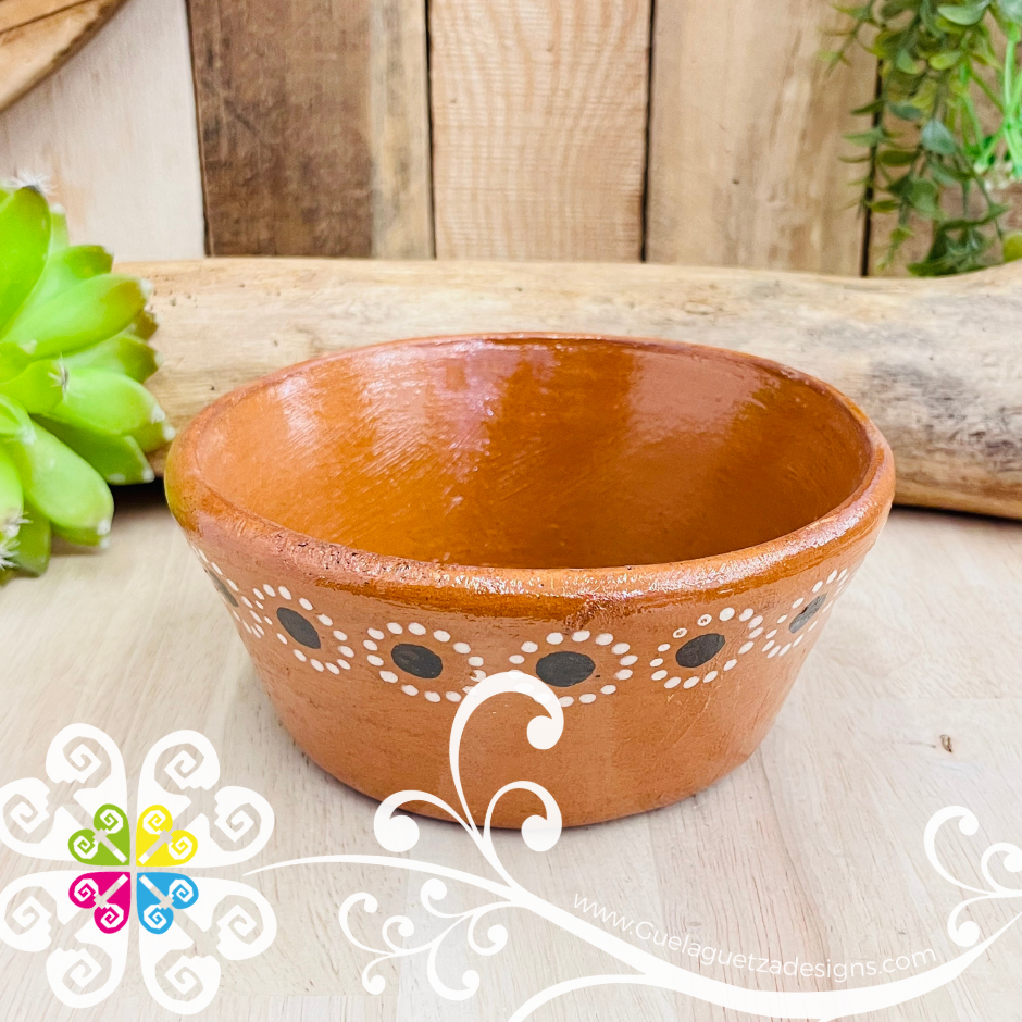 Set of 4 Medium Capula Cerealero Plate - Set Capula Sencillo Clay Bowl