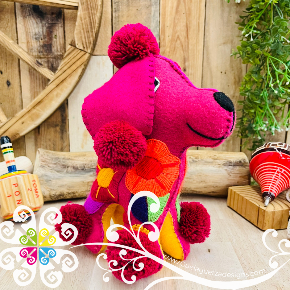 Embroidered Poodle - Chiapas Stuffed Animal