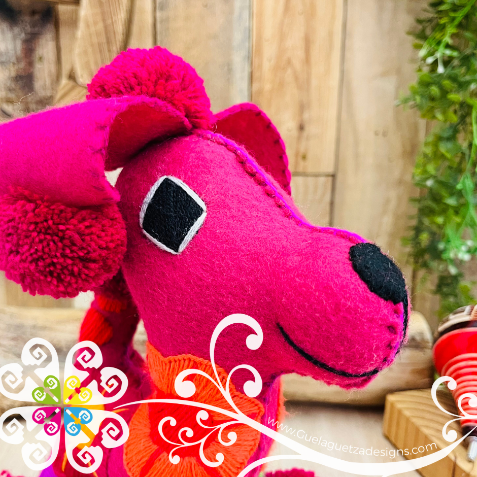 Embroidered Poodle - Chiapas Stuffed Animal