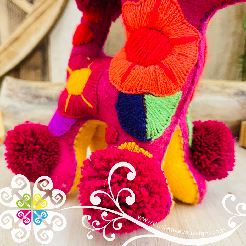 Embroidered Poodle - Chiapas Stuffed Animal