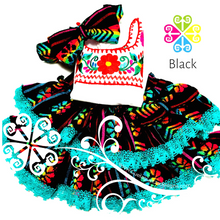 Black Primavera Girl Set - Mexican Children Outfit