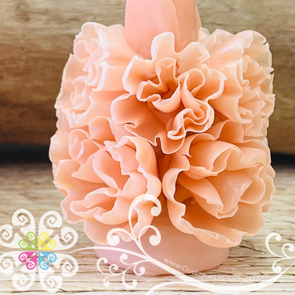 Mini Light Pink Vela Escamada Elegancia Artesanal- Artisan Candles Vedesa