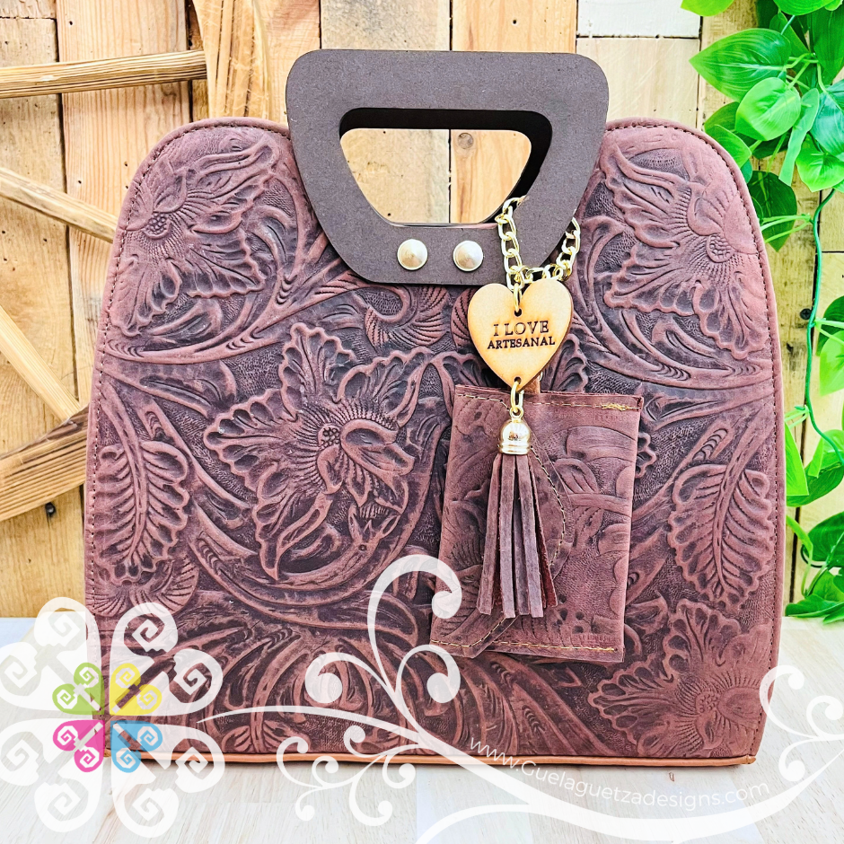Erika Leather Purse - Bolsa de piel