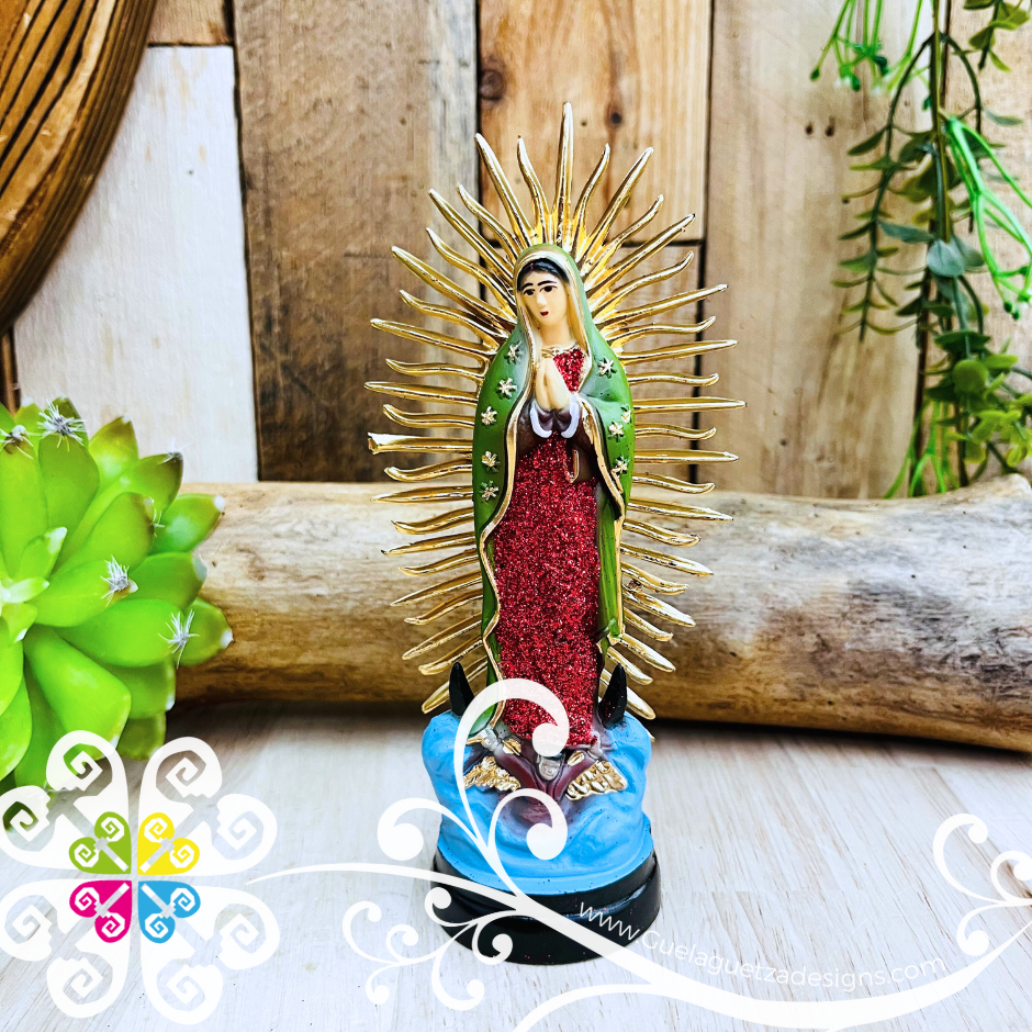 Mini Virgen de Guadalupe Statue - Home Decor