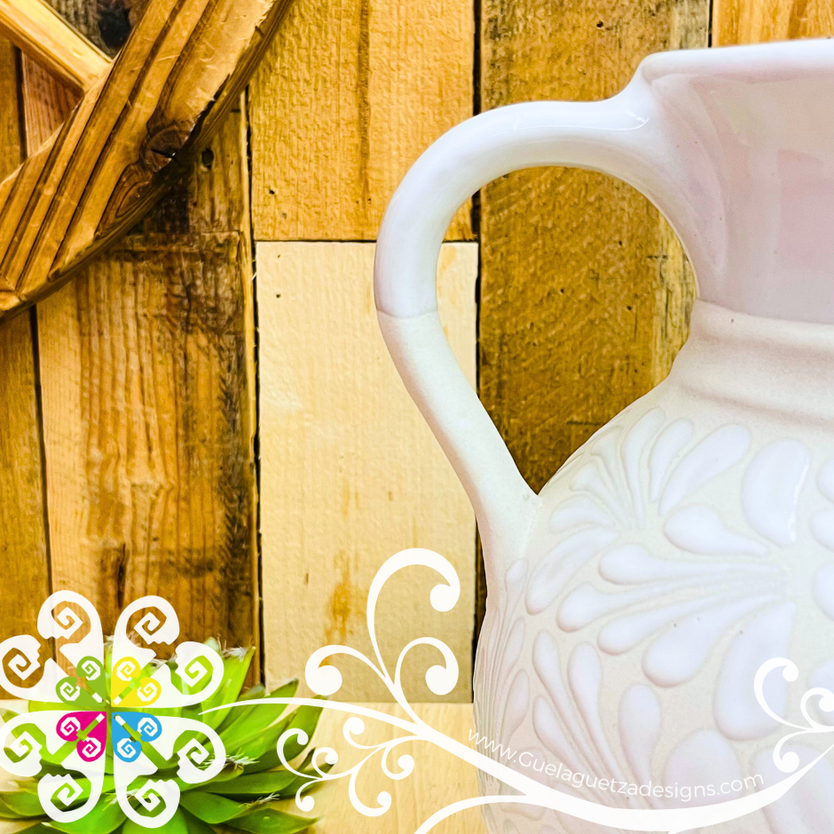 White Espiga Bola Pitcher Set - 4 Mugs