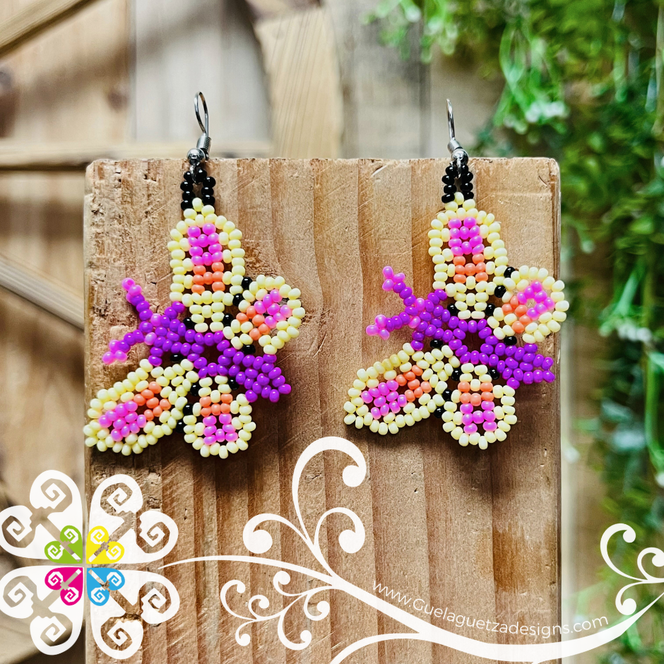 Beaded Butterfly Earrings