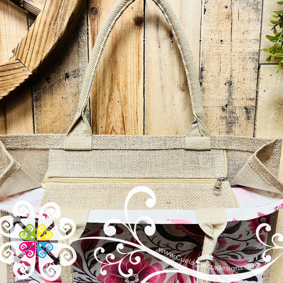 Hummingbird Mexican Jute Tote - Grocery Tote