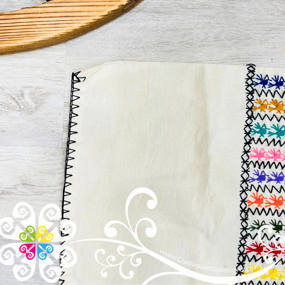 Plus Size Amuzgo Women Top - Blusa Bordada