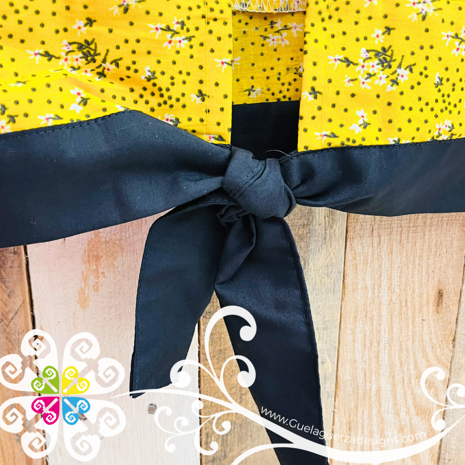 Large Cadenilla Tehuana Fabi Top - Double Embroider