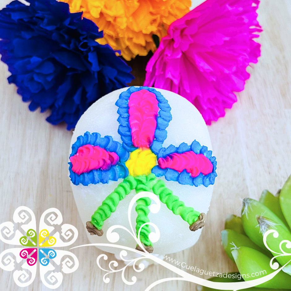 Medium Decorated Sugar Skull  - Calaverita de Azucar