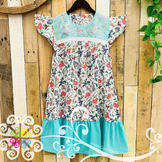 Small Bata Primaveral - Embroider Women Dress