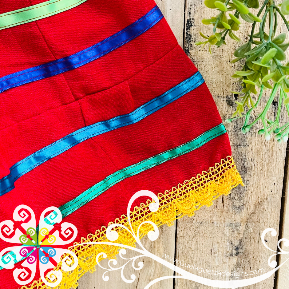Red Liston Campesino Children Dress
