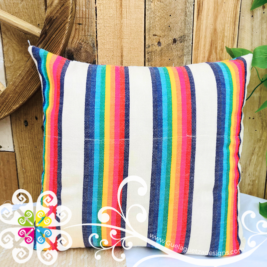 White Decorative Cambray Pillow Case - Mexican Home