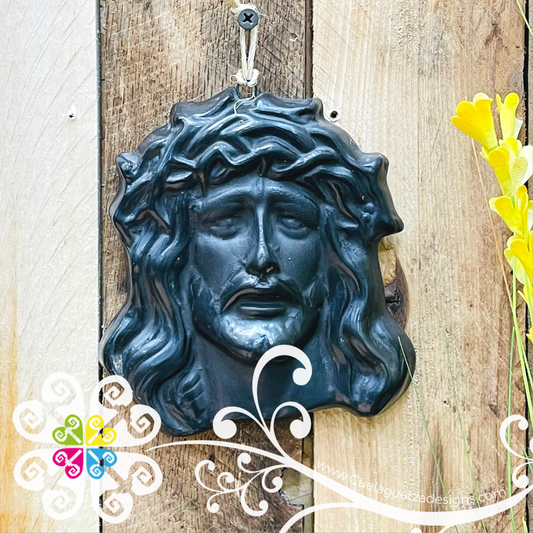 Cristo Wall Statue - Barro Negro Oaxaca