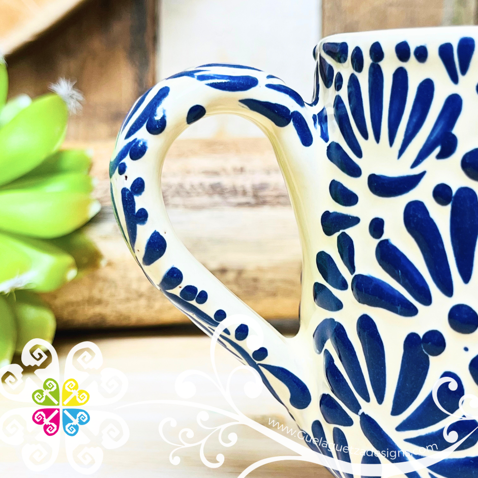 Corazon Blue Talavera Mug - Single Talavera Mug