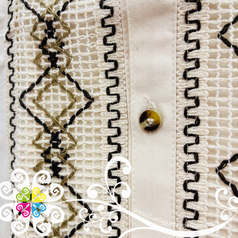 Beige Lace Boy Shirt - Camisa de Niño