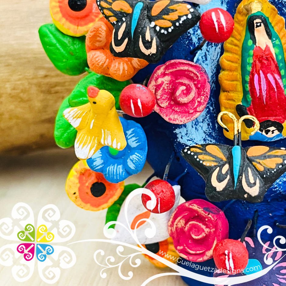 Small Arbol Pintado Home Decor - Barro Metepec