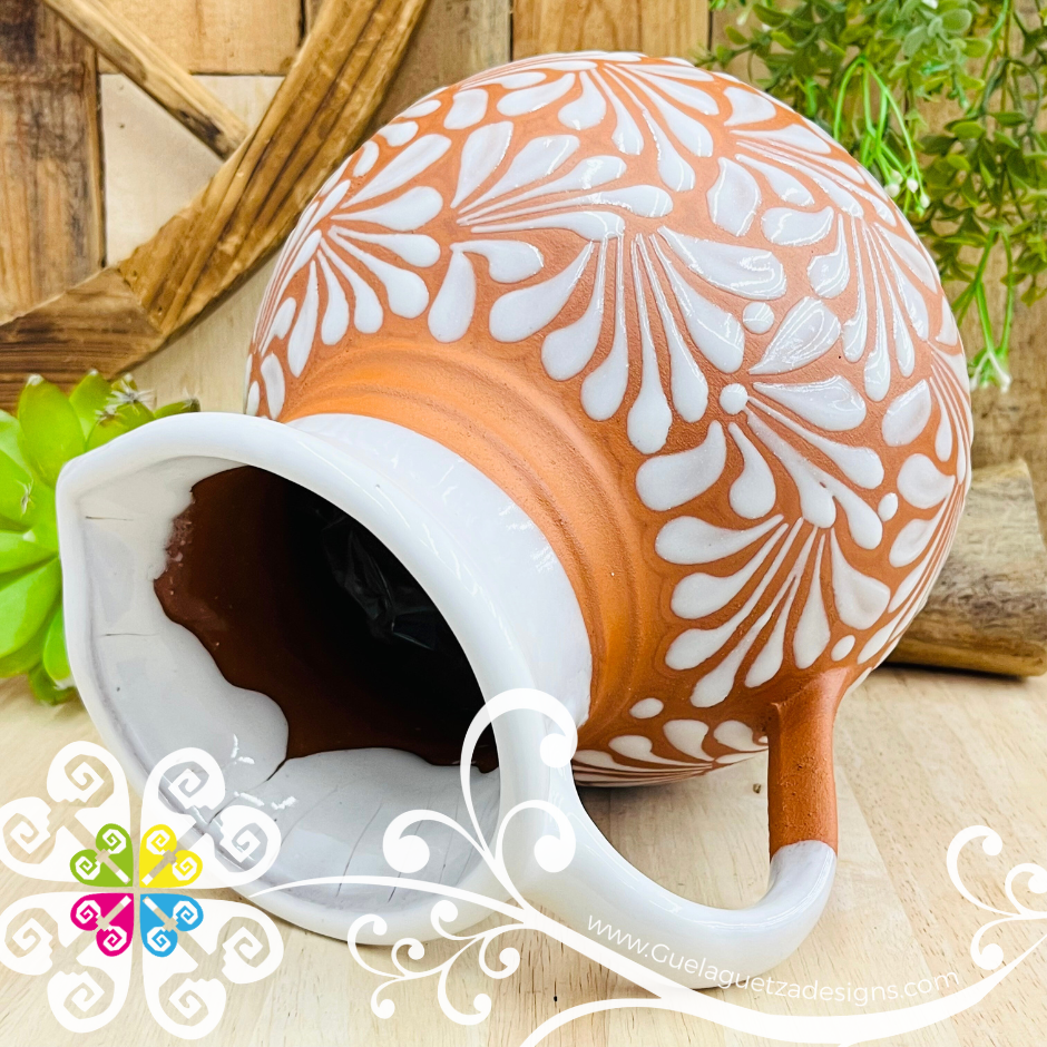 Natural/White Espiga Bola Pitcher Set - 4 Mugs