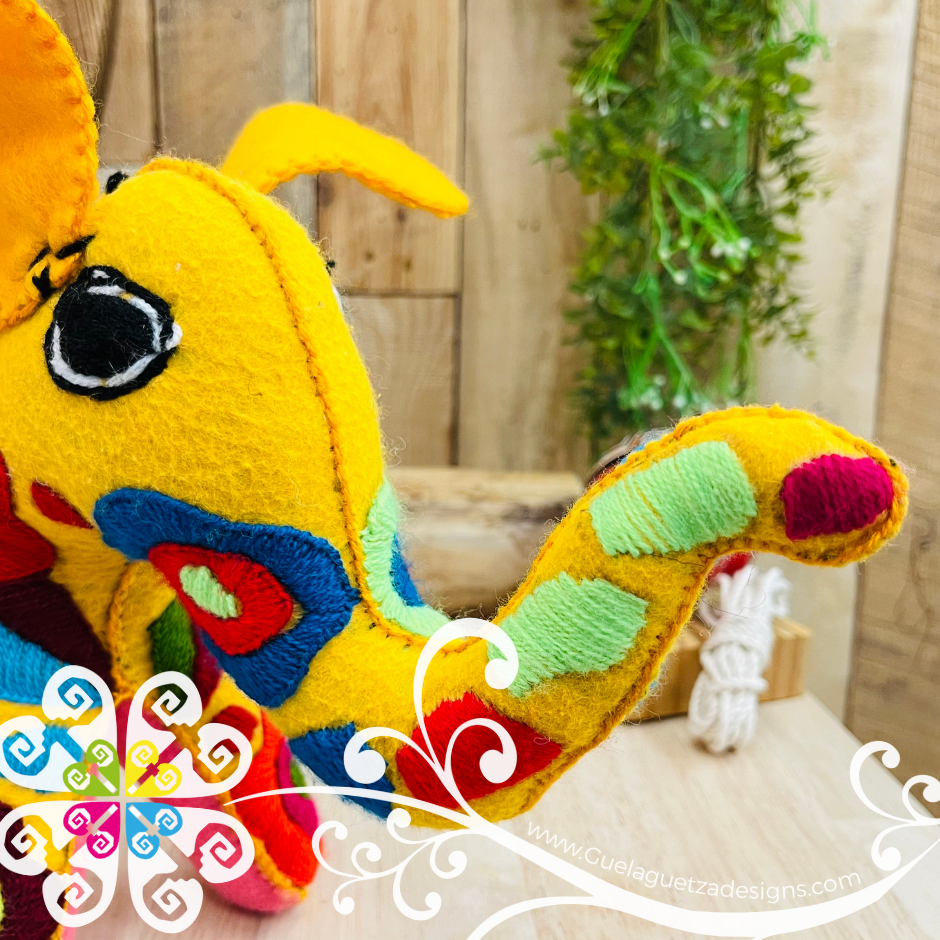 Embroidered Elephant - Chiapas Stuffed Animal