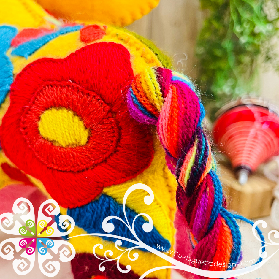 Embroidered Elephant - Chiapas Stuffed Animal