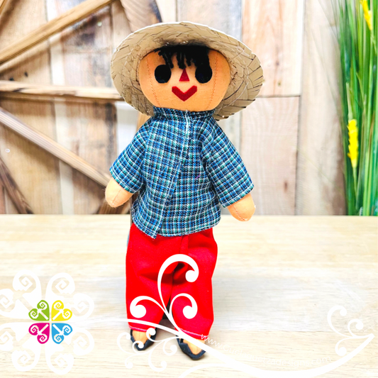 Mini Mexican Otomi Male Doll - Sencillo