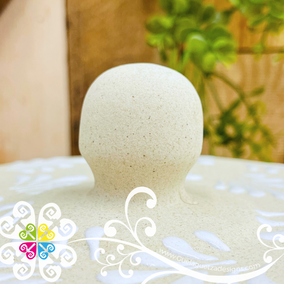 Tortillero Espiga White/Engobe - Barro Mexicano